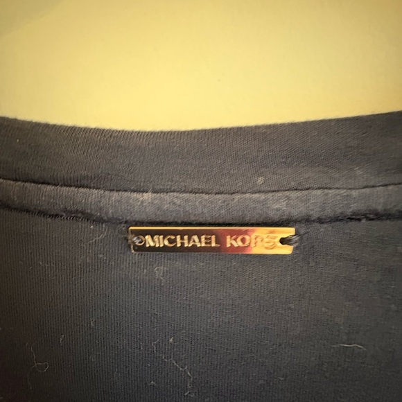 Micheal Kors Navy Blue Tie-Dye Women's Top - Picture 3 of 5